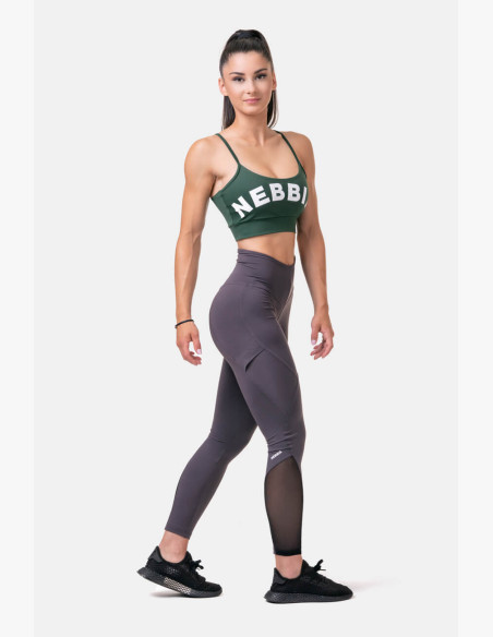 NEBBIA Fit & Smart high waisted leggings marron