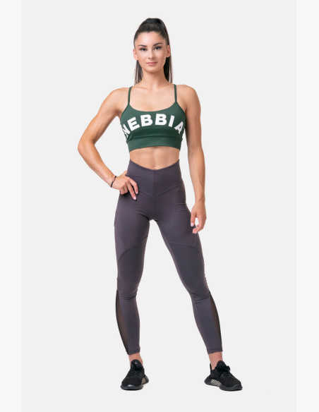 NEBBIA Fit & Smart high waisted leggings marron