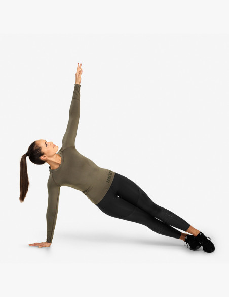 T-shirt NOLITA SEAMLESS LONG SLEEVE WASHED GREEN - Better Bodies