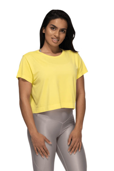 T-shirt Better Bodies Rockaway Seamless Lemon Yellow