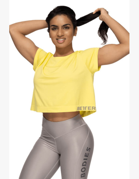 T-shirt Better Bodies Rockaway Seamless Lemon Yellow