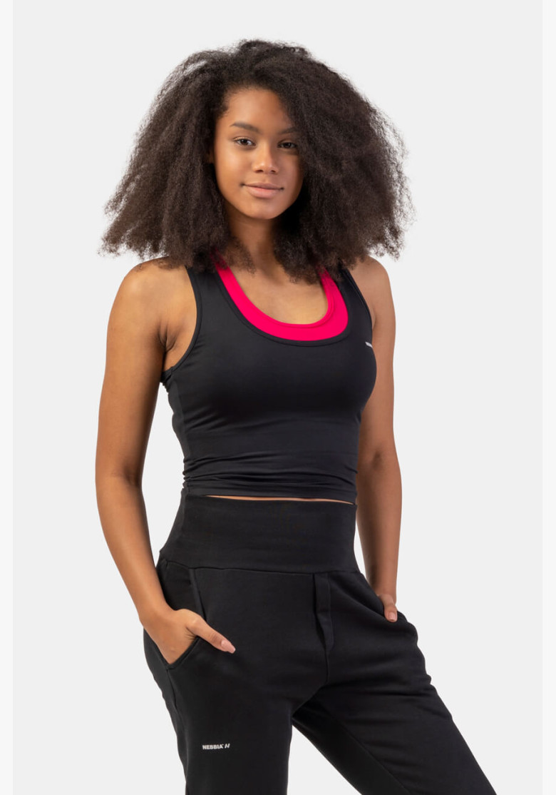 NEBBIA Sports slim-fit crop tank top... NEBBIA Sports slim-fit crop tank top...