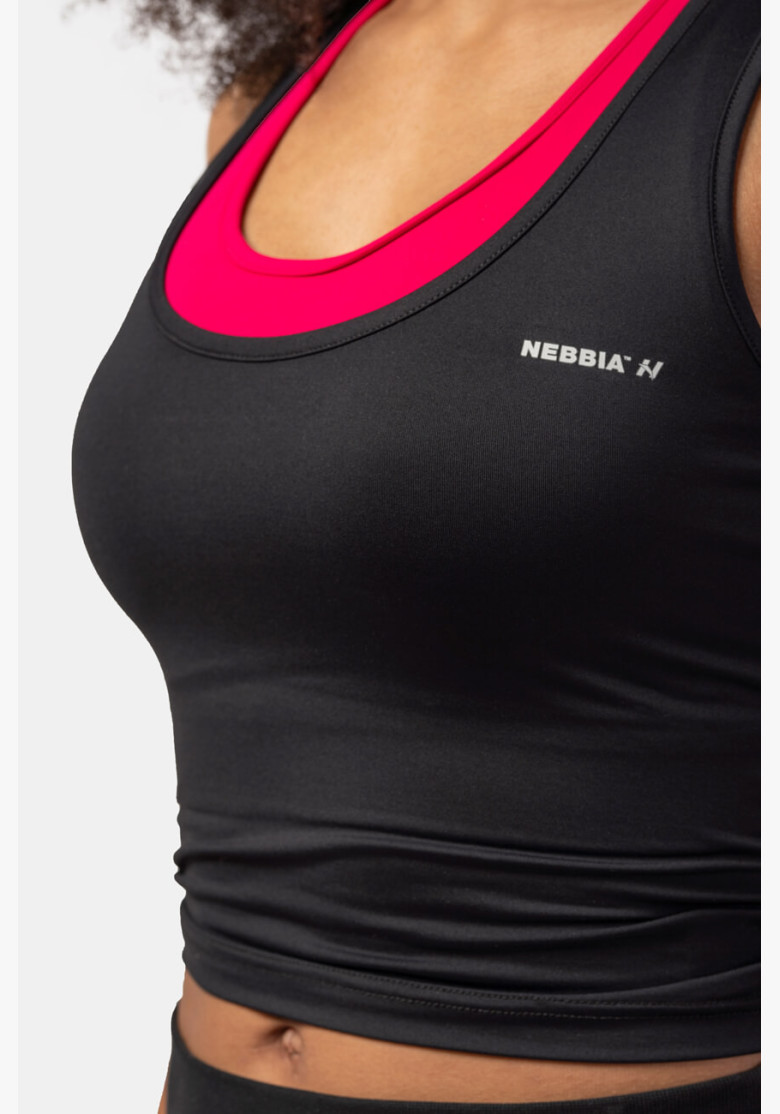NEBBIA Sports slim-fit crop tank top... NEBBIA Sports slim-fit crop tank top...