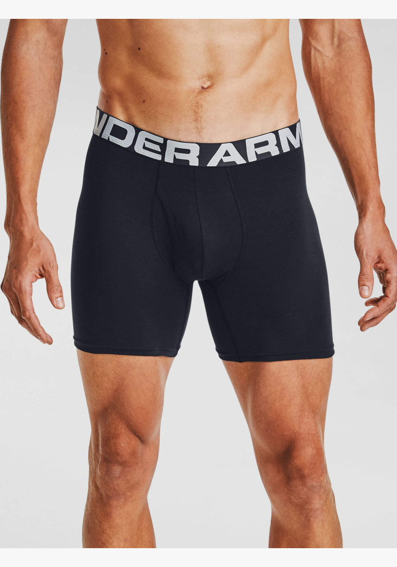 Boxer briefs Under Armour Charged Cotton 6in 3 Pack Black