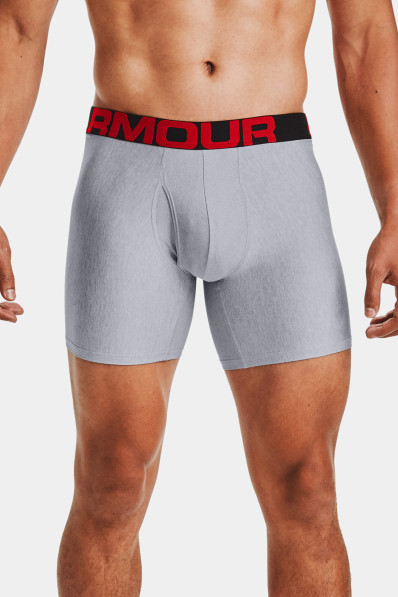 Boxer briefs Under Armour Tech 6in 2 Pack Mod Gray