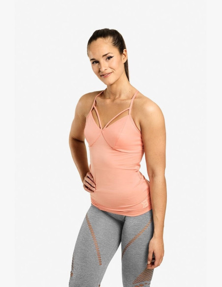 Tank Top Better Bodies Waverly Strap Peach