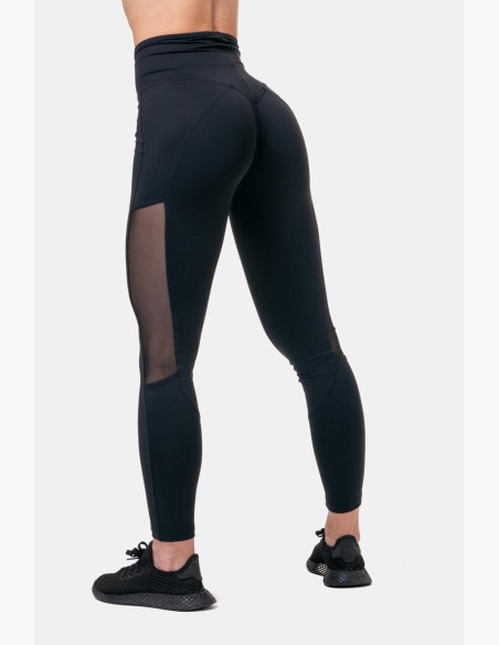 NEBBIA Mesh leggings with high waist black