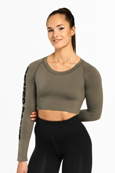 CROP-TOP BOWERY WASHED GREEN - Better Bodies
