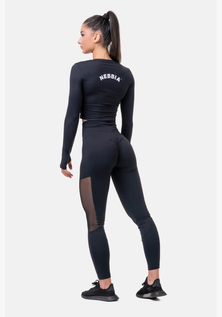 NEBBIA Mesh leggings with high waist... NEBBIA Mesh leggings with high waist...