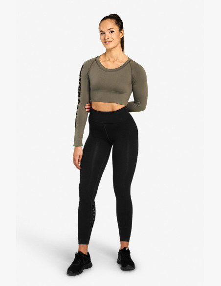 CROP-TOP BOWERY WASHED GREEN - Better Bodies