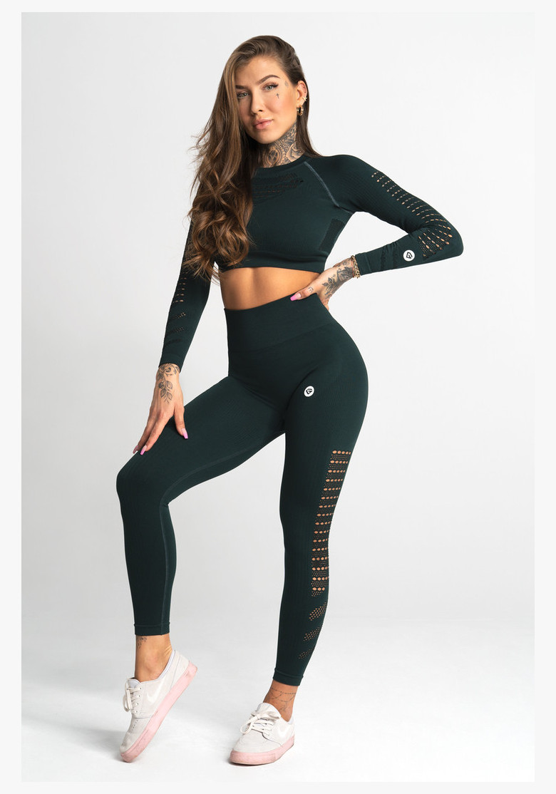 Evergreen Seamless Fitness Leggings - Gym Glamour