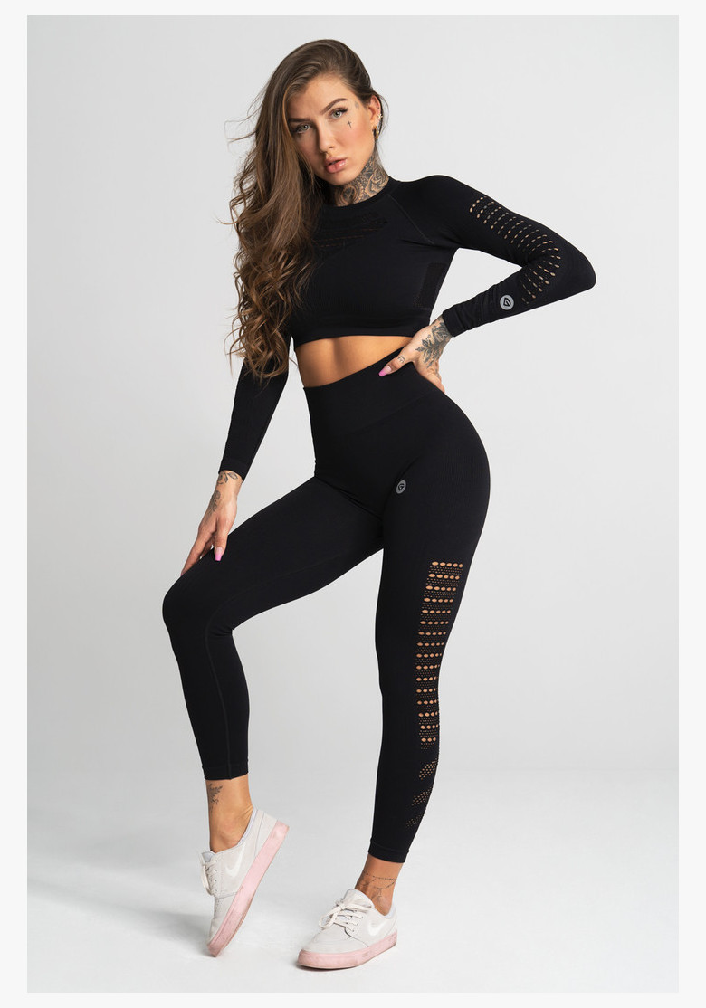 Seamless fitness leggings Nero Gym Glamour