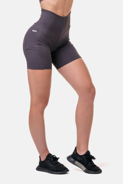 NEBBIA Fit & Smart women's cycling shorts marron