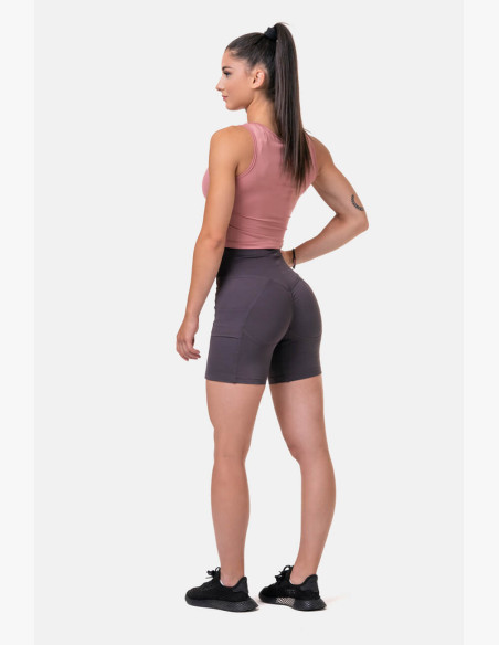 NEBBIA Fit & Smart women's cycling shorts marron