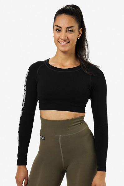 CROP-TOP BOWERY BLACK - Better Bodies