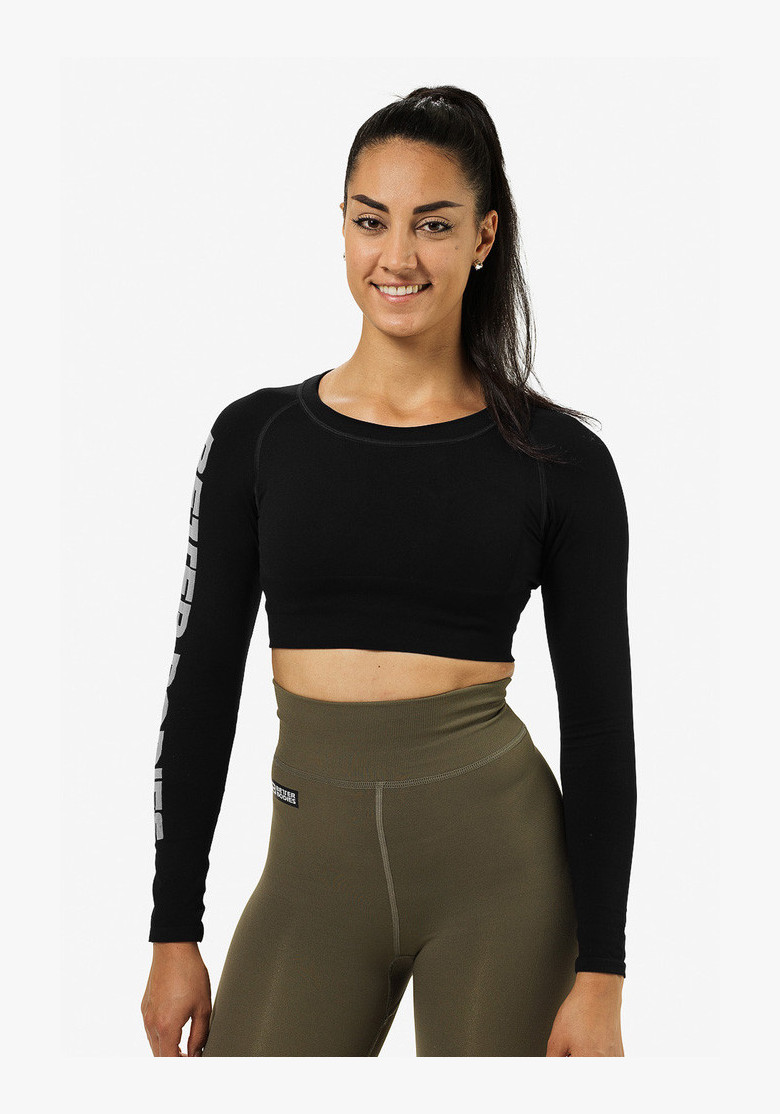 CROP-TOP BOWERY BLACK - Better Bodies