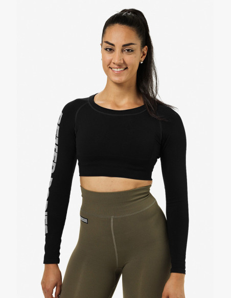 CROP-TOP BOWERY BLACK - Better Bodies