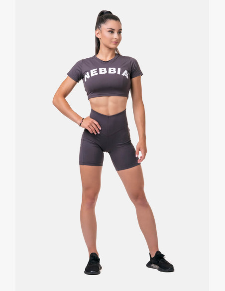 NEBBIA Fit & Smart women's cycling shorts marron