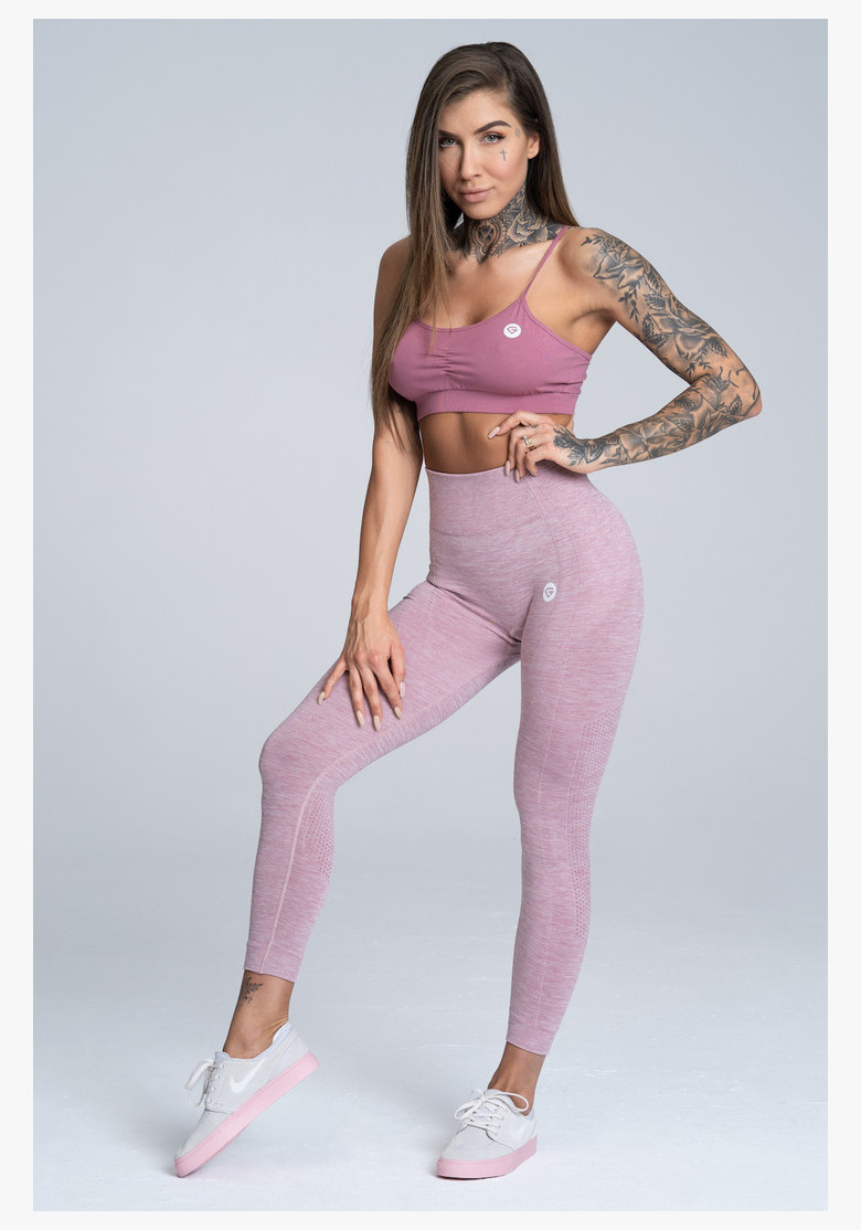 Seamless Fitness Leggings Pink...