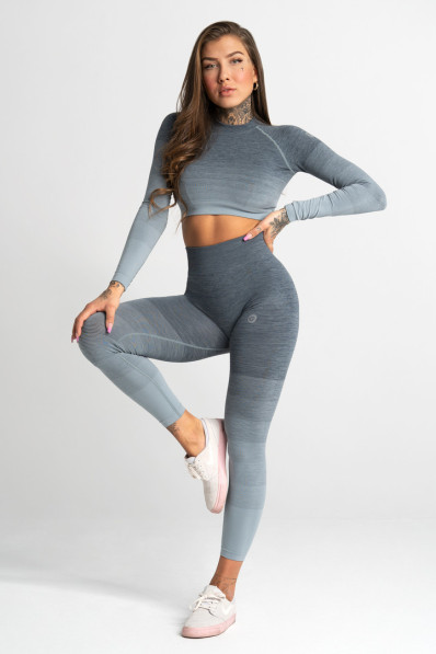 Sea Ombre Seamless Fitness Leggings - Gym Glamour