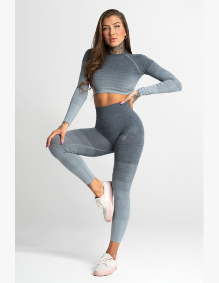 Sea Ombre Seamless Fitness Leggings - Gym Glamour