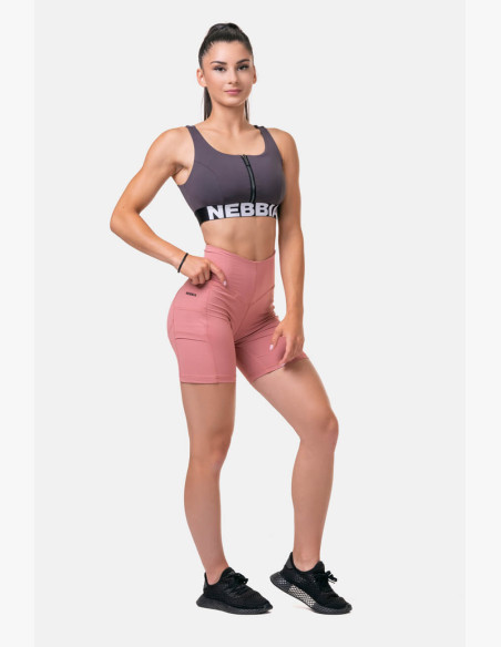 NEBBIA Fit & Smart women's cycling shorts pink