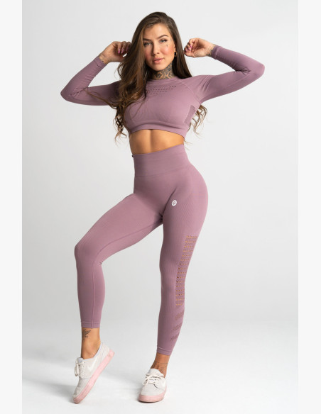 Seamless fitness leggings Wild Rose - Gym Glamour
