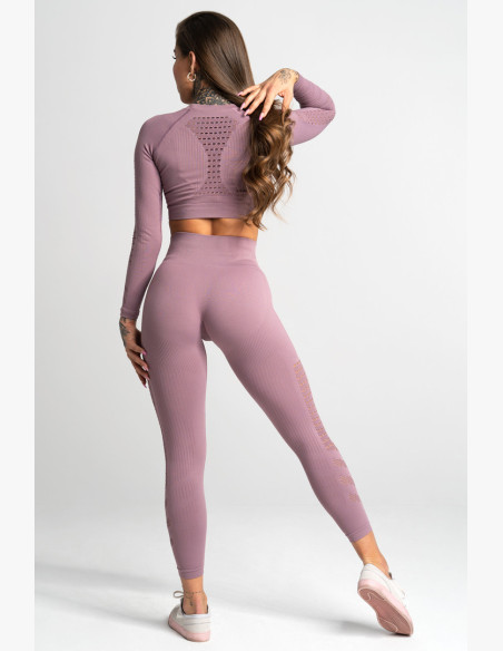 Seamless fitness leggings Wild Rose - Gym Glamour