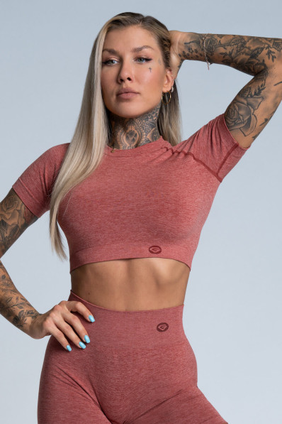 Crop Top Gym Glamour Cherry