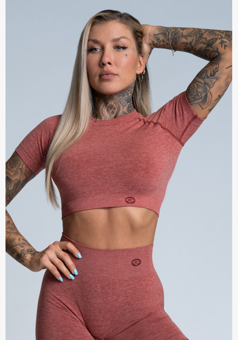 Crop Top Gym Glamour Cherry