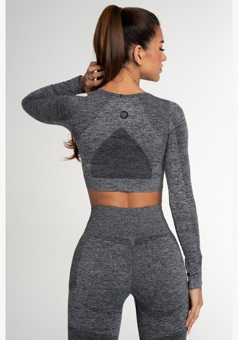 Crop Top Gym Glamor Fusion Dark Grey Crop Top Gym Glamor Fusion Dark Grey