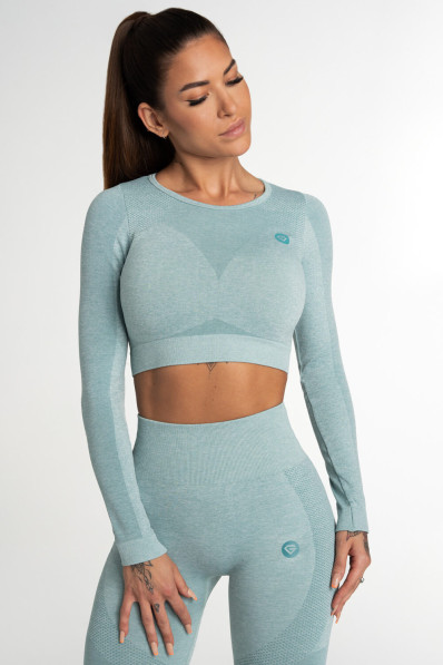 Crop Top Gym Glamour Fusion Green