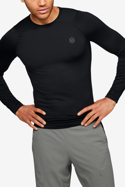 Under Armour Rush Hg Compression Ls Black Compression...