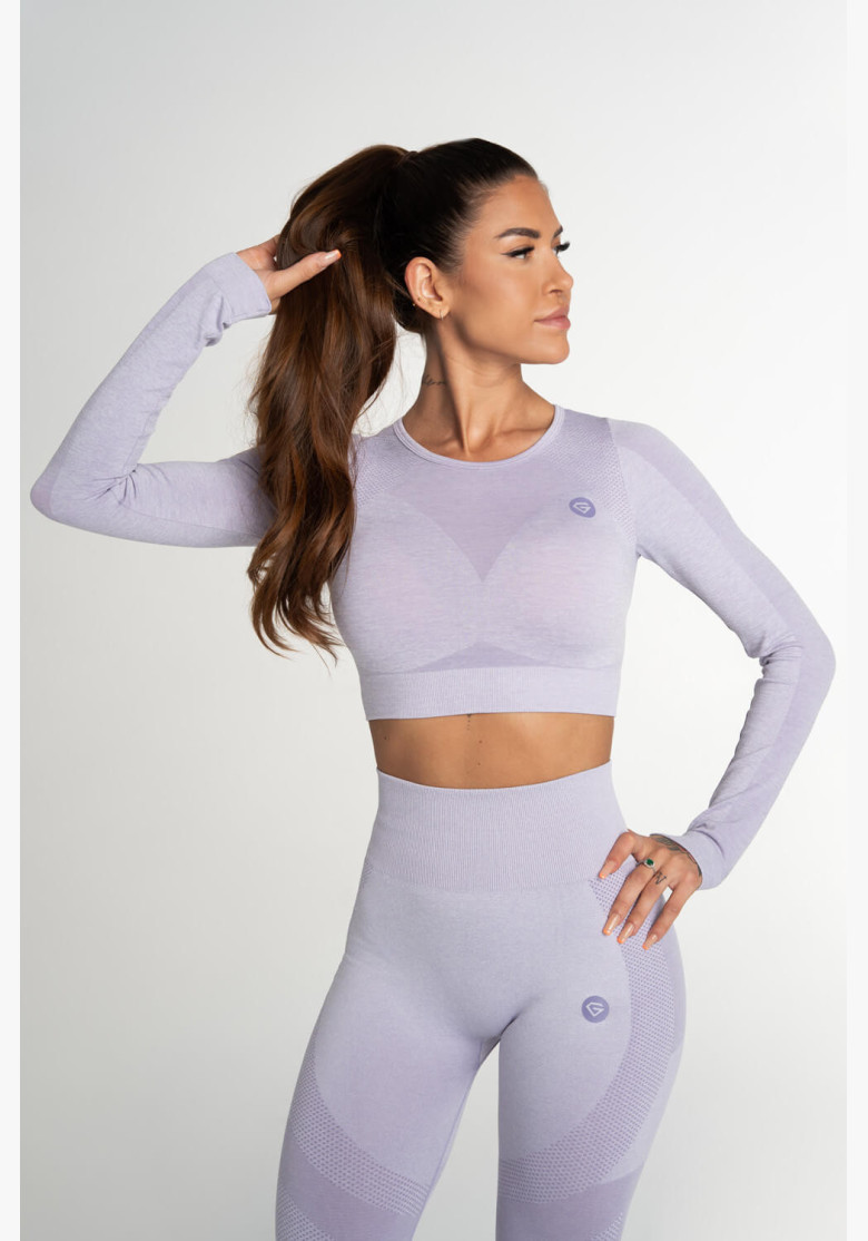 Crop Top Gym Glamor Fusion Lavender Crop Top Gym Glamor Fusion Lavender
