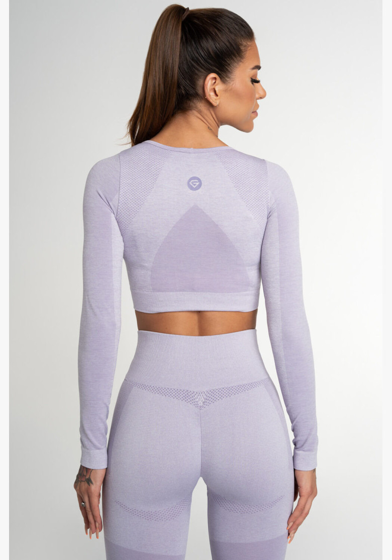Crop Top Gym Glamor Fusion Lavender Crop Top Gym Glamor Fusion Lavender