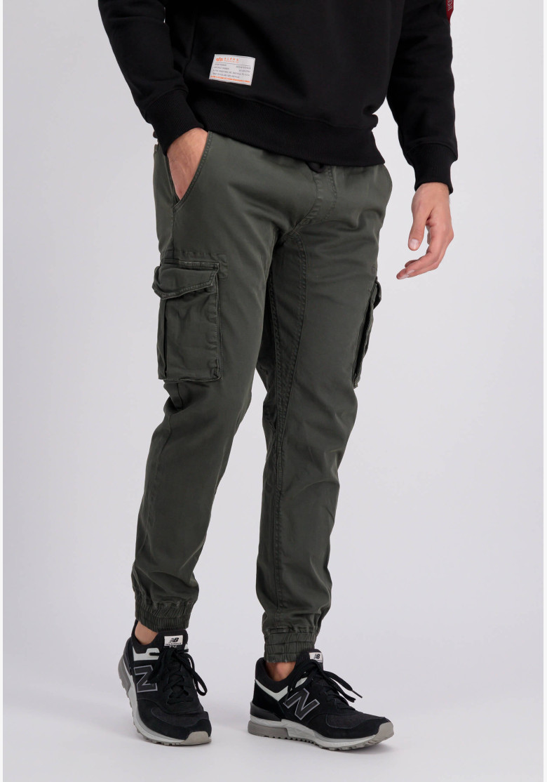 Nohavice Alpha Industries Cotton Twill Jogger greyblack