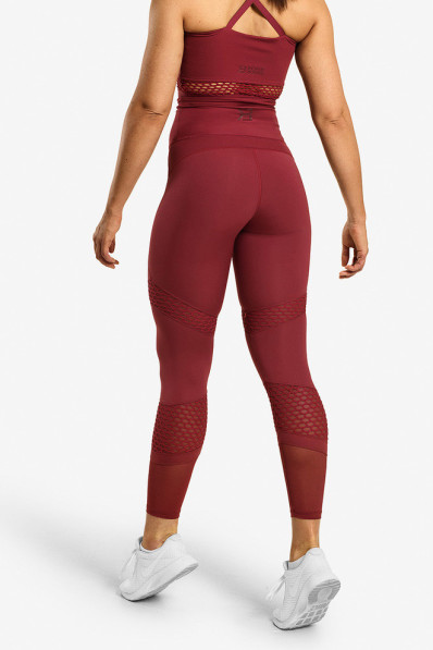 Legíny WAVERLY MESH SANGRIA RED - Better Bodies