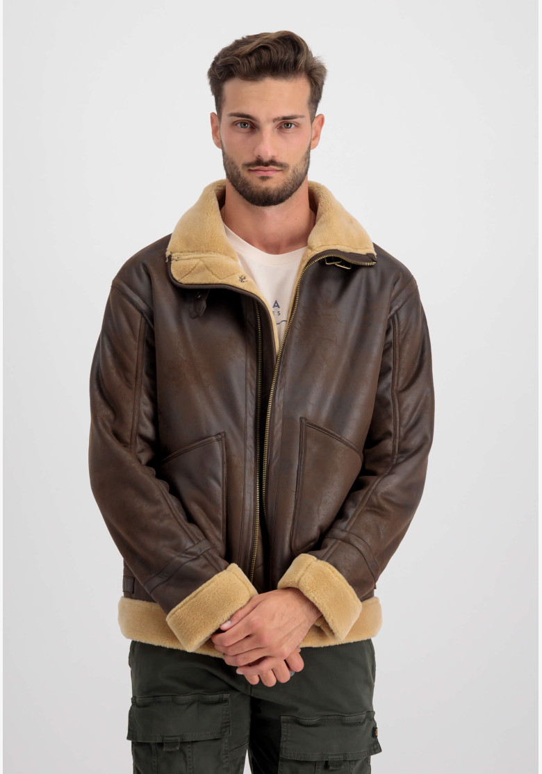 Men's jacket Alpha Industries B3 Arctic vintage brown