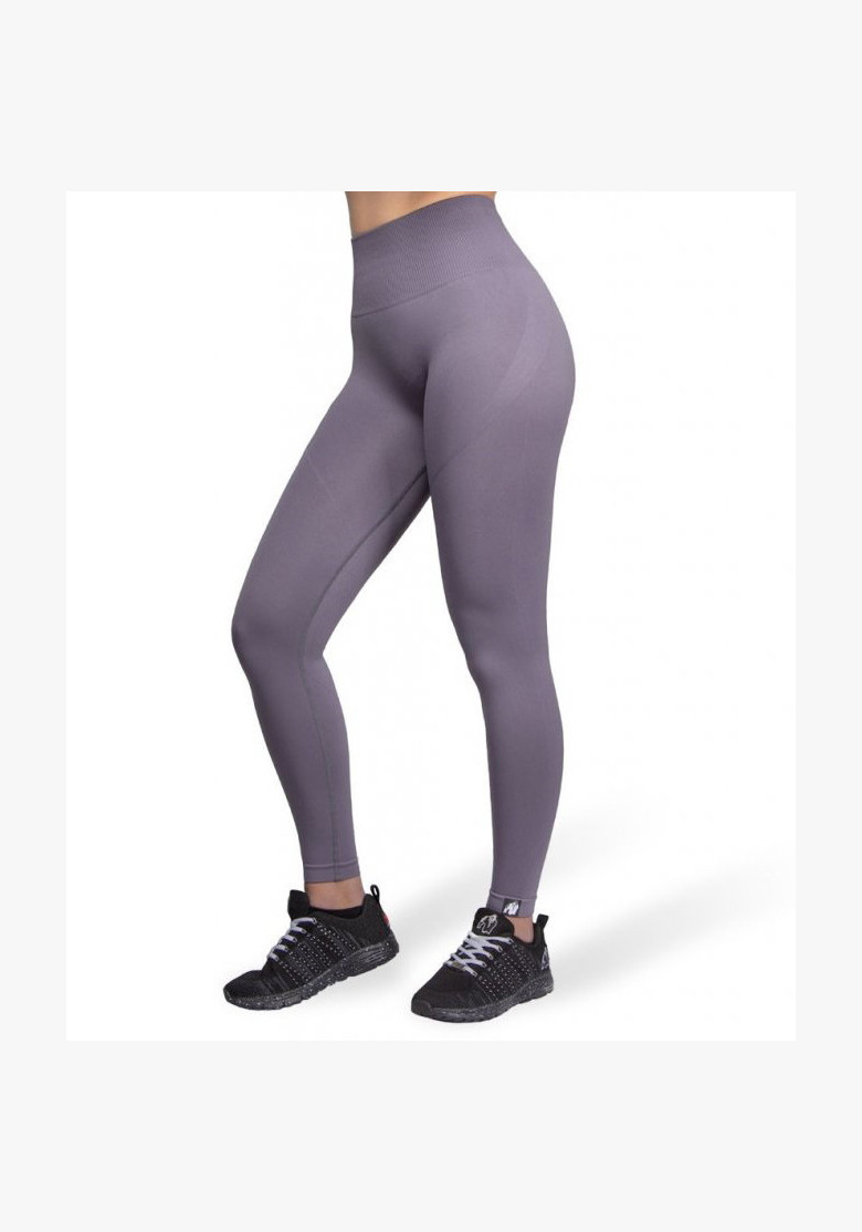 YAVA SEAMLESS LEGGINGS - GRAY - Gorilla Wear