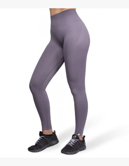 YAVA SEAMLESS LEGGINGS - GRAY - Gorilla Wear