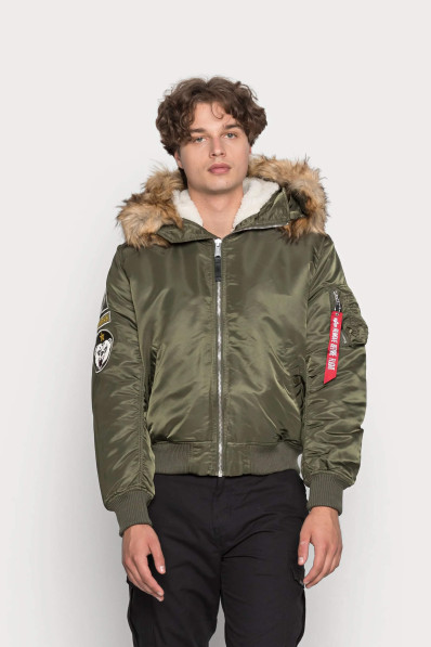 Pánska bunda Alpha Industries MA-1 Hooded Arctic dark olive