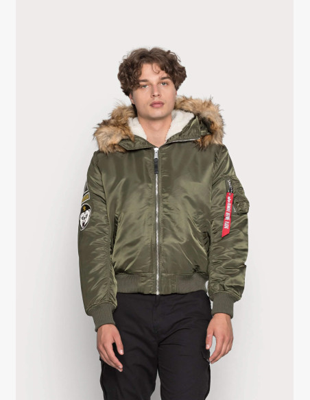 Men's Jacket Alpha Industries MA-1 Hooded Arctic dark olive