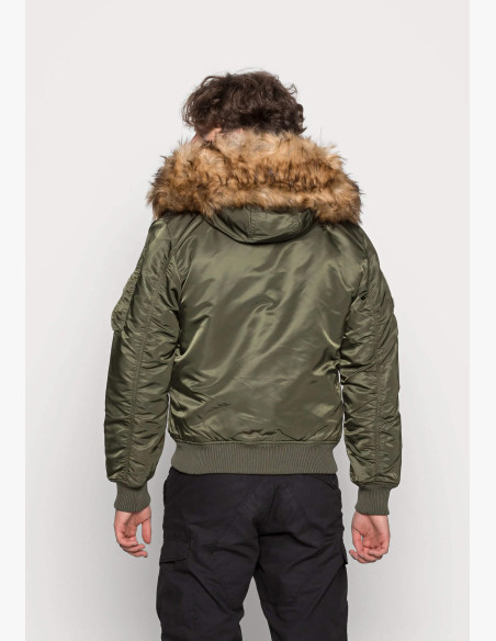 Men's Jacket Alpha Industries MA-1 Hooded Arctic dark olive