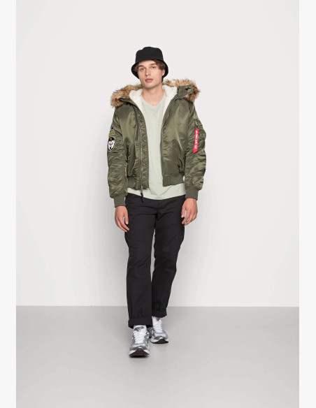 Men's Jacket Alpha Industries MA-1 Hooded Arctic dark olive