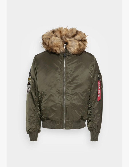 Men's Jacket Alpha Industries MA-1 Hooded Arctic dark olive