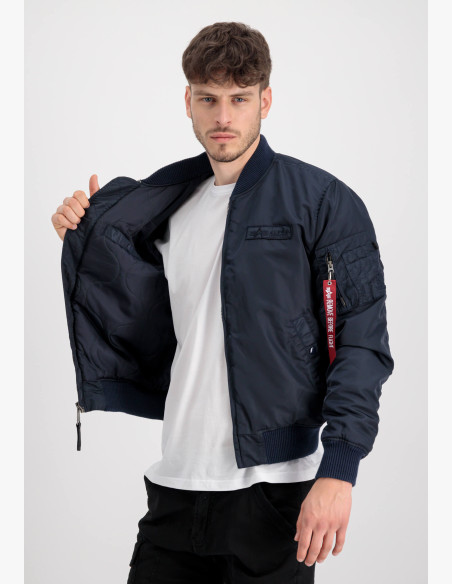 Men's Jacket Alpha Industries MA-1 VF Authentic Overdyed rep blue