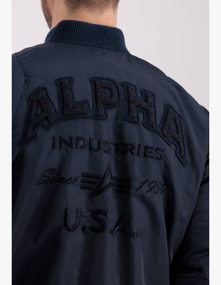 Men's Jacket Alpha Industries MA-1 VF Authentic Overdyed rep blue