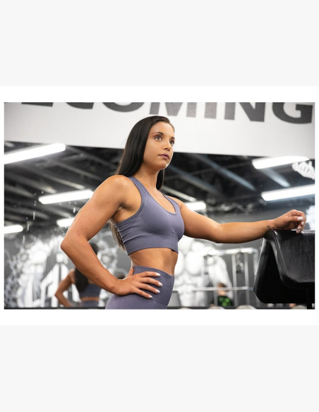 YAVA SEAMLESS LEGGINGS - GRAY - Gorilla Wear