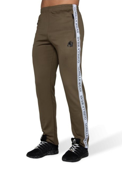 WELLINGTON TRACK PANTS - OLIVE GREEN - Gorilla Wear