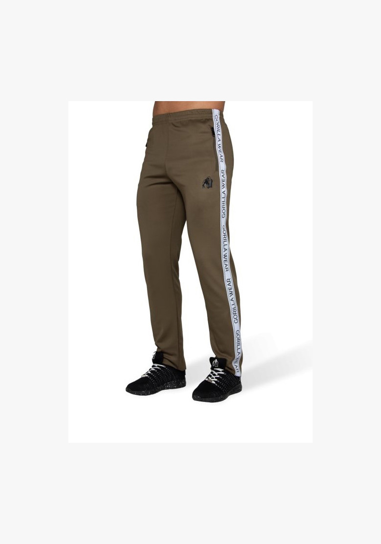 WELLINGTON TRACK PANTS - OLIVE GREEN - Gorilla Wear